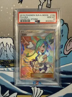 Pokemon Lisia Celestial Storm Full Art #164 PSA 10 Gem Mint - Image 1