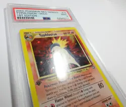 PSA 9 MINT Pokemon 1st Edition 18/111 2000 Typlosion Holo Neo Genesis #57200B - Image 2