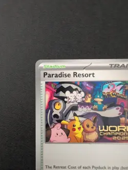 Pokemon TCG Paradise Resort 2025 Worlds Staff Promo - Image 2