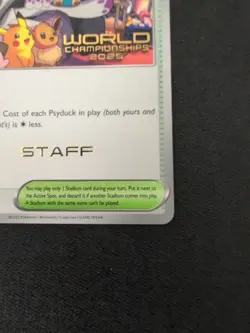 Pokemon TCG Paradise Resort 2025 Worlds Staff Promo - Image 4