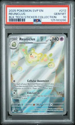 Reuniclus 212 Promo Black Bolt Pokemon Card EN PSA 10 - Image 1