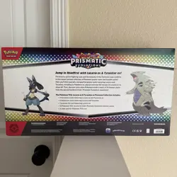 Pokemon TCG Prismatic Evolutions Lucario Ex + Tyranitar Ex Premium Collection - Image 2