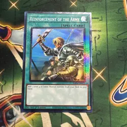 Yugioh! Reinforcement of the Army RA01-EN051 Collector's Rare 1st Edition NM - Image 1