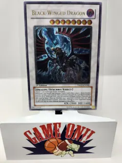 YuGiOh Black-Winged Dragon TSHD-EN040 1st Edition Ultimate Rare NM - Image 1