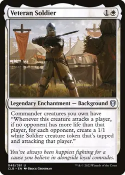 (2x FOIL) VETERAN SOLDIER - CL: Baldur's Gate - MTG Magic the Gathering Card - Image 1