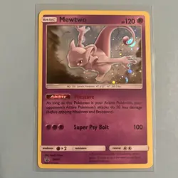 Pokemon TCG Mewtwo Black Star Promo Holo Rare Card SM77 Near Mint 🔥 - Image 1