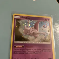 Pokemon TCG Mewtwo Black Star Promo Holo Rare Card SM77 Near Mint 🔥 - Image 2