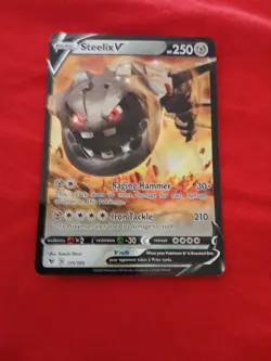 Steelix V 115/185 Vivid Voltage Ultra Rare Holo Pokemon TCG Card NM - Image 1