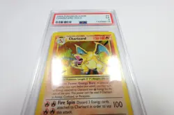 PSA 5 EX 1999 Pokemon 4/108 Holo Charizard Base Set Card #57208B - Image 2