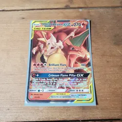 Charizard & Braixen GX Tag Team Pokemon Card 22/236 Holo Rare - Image 1