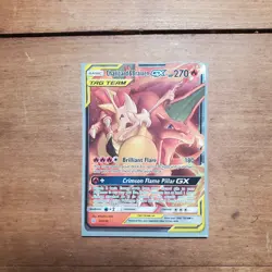 Charizard & Braixen GX Tag Team Pokemon Card 22/236 Holo Rare - Image 2