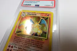 PSA 5 EX 1999 Pokemon 4/108 Holo Charizard Base Set Card #57207B - Image 4