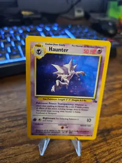 Haunter Holo Rare Fossil WoTC Pokemon Vintage 6/62 Card NM - Image 1