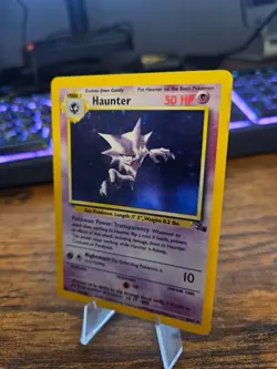 Haunter Holo Rare Fossil WoTC Pokemon Vintage 6/62 Card NM - Image 2