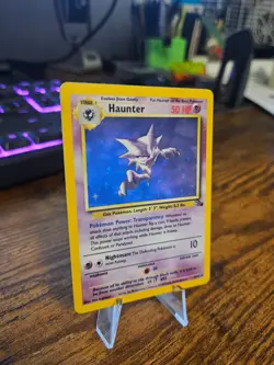 Haunter Holo Rare Fossil WoTC Pokemon Vintage 6/62 Card NM - Image 3