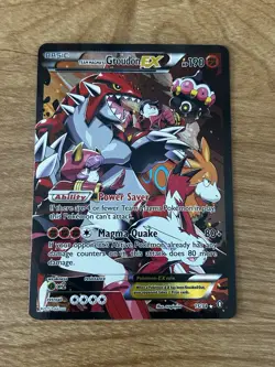 Team Magma’s Groudon EX 15/34 XY Double Crisis 2015 Pokemon Card LP/MP - Image 1