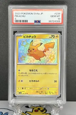 PSA 10 Japanese Shiny Pikachu SV4A Shiny Treasure EX S #236 Pokemon Card - Image 1