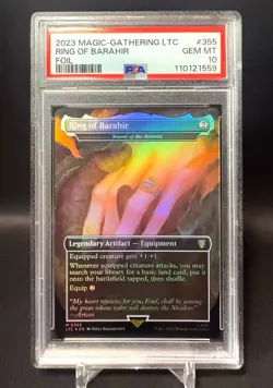 🌈 Ring of Barahir / Sword of the Animist FOIL - MTG Lord Of The Rings - PSA 10 - Image 1