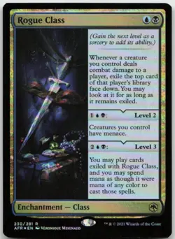 MTG Rogue Class FOIL R Adventures in the Forgotten Realms 230 LP - Image 1