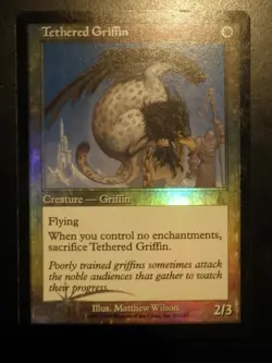 mtg magic tethered griffin urza's destiny FOIL ENGLISH griffon enchaine d'urza - Image 1