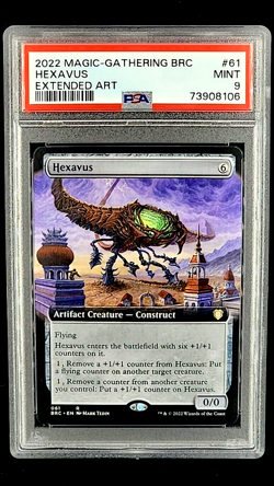 2022 MtG Magic the Gathering BRC 61 Hexavus Ext Art PSA 9 POP 1 *Highest Graded* - Image 1