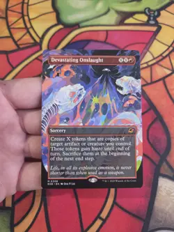 Devastating Onslaught (Borderless) Edge of Eternities MTG NM - Image 1