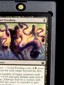 2014 MtG Magic the Gathering Journey Into Nyx #64 Cruel Feeding Black *Unplayed* - Image 5