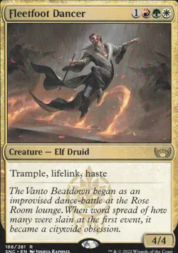 Fleetfoot Dancer 2022 MTG #188 Expansion/Rare Streets of New Capenna - Image 1