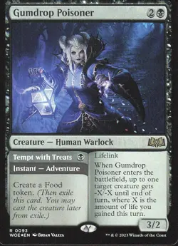 Gumdrop Poisoner / Tempt with Treats 2023 MTG #93 Rare Wilds of Eldraine - Image 1