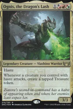 Ognis, the Dragon's Lash 2022 MTG LC #210 Expansion/Rare Streets of New Capenna - Image 1