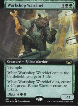 Workshop Warchief 2022 MTG #432 Expansion/Rare Streets of New Capenna - Image 1