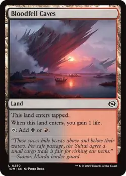 Bloodfell Caves - Near Mint MTG Tarkir: Dragonstorm - Image 1