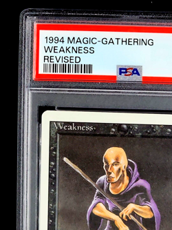 1994 MtG Magic The Gathering Revised Weakness Vintage PSA 10 Gem Mint POP 19 - Image 5
