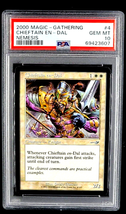 2000 MtG Magic the Gathering Nemesis #4 Chieftain En-Dal Uncommon PSA 10 POP 2 - Image 1