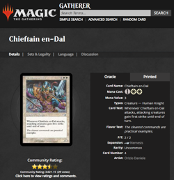 2000 MtG Magic the Gathering Nemesis #4 Chieftain En-Dal Uncommon PSA 10 POP 2 - Image 4
