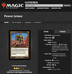 2000 MTG Magic The Gathering Invasion #309 Power Armor Uncommon PSA 10 POP 1 - Image 4
