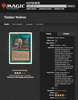 1994 MTG Magic the Gathering Revised Timber Wolves Rare BGS 9.5 Gem Mint POP 15 - Image 4
