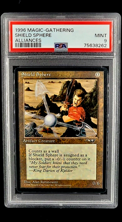 1996 MtG Magic the Gathering Alliances Shield Sphere PSA 9 *None Graded Higher* - Image 1