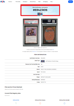 2000 MtG Magic the Gathering Nemesis #7 Defiant Vanguard Uncommon PSA 10 POP 1 - Image 4