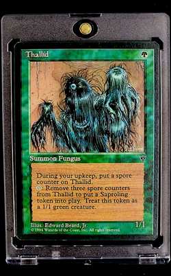 1994 MTG Magic The Gathering Fallen Empires Thallid Art Variant 3 Green Vintage - Image 1