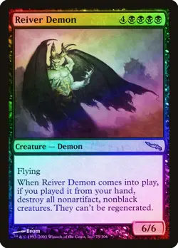 Reiver Demon FOIL Mirrodin NM Black Rare MAGIC THE GATHERING MTG CARD ABUGames - Image 1