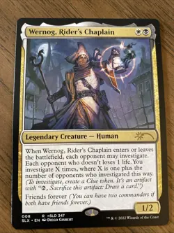 MTG Wernog, Rider's Chaplain Universes Within (SLX) 008 Regular Rare - Image 1