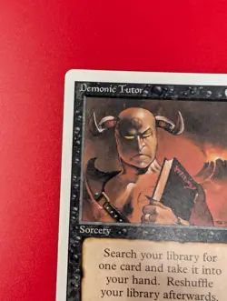 Demonic Tutor Revised Edition 1994 MTG LP+ Douglas Shuler Vintage Magic the Gath - Image 5