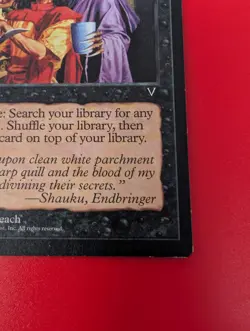 Vintage Magic The Gathering Vampiric Tutor Visions 1997 Black Instant MTG Card - Image 2