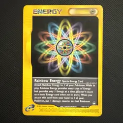 Rainbow Energy 144/147 Aquapolis Rare Pokemon S143 - Image 1