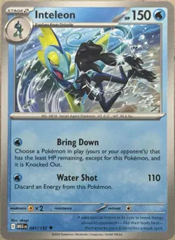Inteleon - 041/132 - ME01: Mega Evolution - Uncommon - Pokemon TCG - NM - Image 1