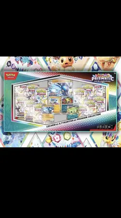 Lot of 4 Pokemon Prismatic Evolutions Lucario and Tyranitar Premium Collection - Image 2