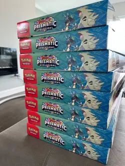 8x Pokemon Prismatic Evolutions Lucario EX and Tyranitar EX Premium Collection - Image 2