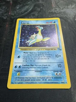 Pokemon TCG - Lapras 10/62 Holo Rare - WOTC Fossil Unlimited - Image 2
