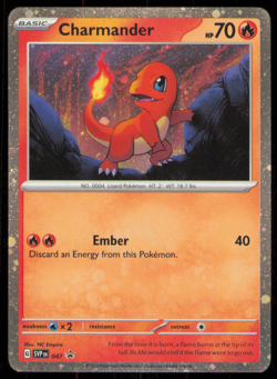 Pokemon Scarlet&Violet 151 Charmander Cosmos Holo 047 Black Star Promo NM - Image 1